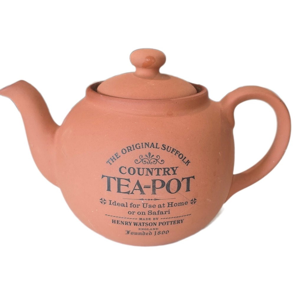 Henry Watson Pottery Original Suffolk Country Tea-Pot Terracotta England Teapot